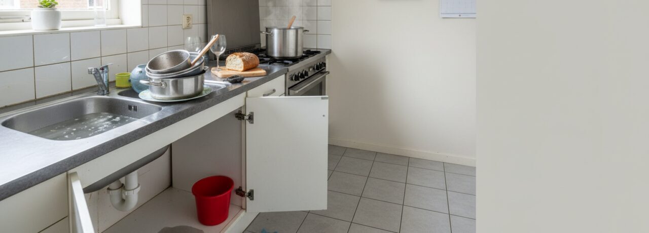 Hoe ga je om met een verstopping tijdens het koken met gasten in huis?