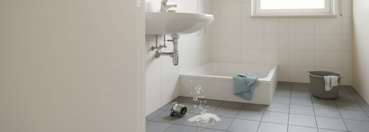 Hoe los je een verstopping op als douche en wastafel tegelijk borrelen?