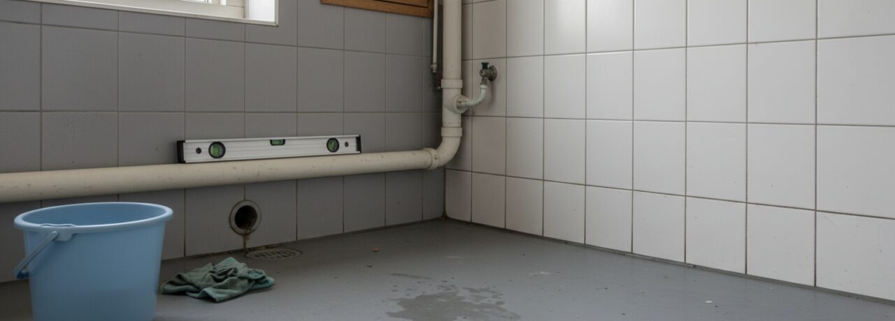 Hoe meet je zelf met een waterpas of buitenleiding genoeg afschot heeft? Hoe bepaal je zelf met een waterpas of je buitenleiding genoeg afschot heeft?