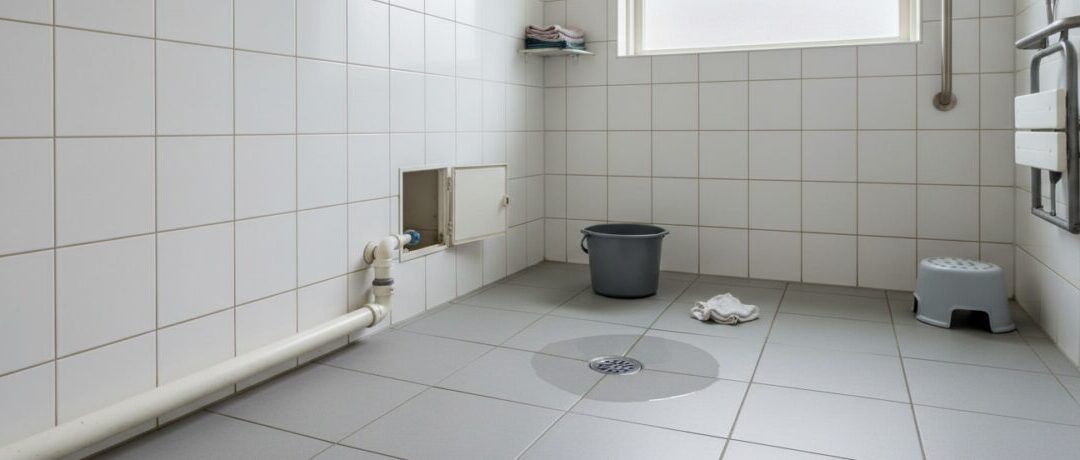 Hoe pak je doucheputje verstopt bij mantelzorgsituatie in aangepaste badkamer aan?
