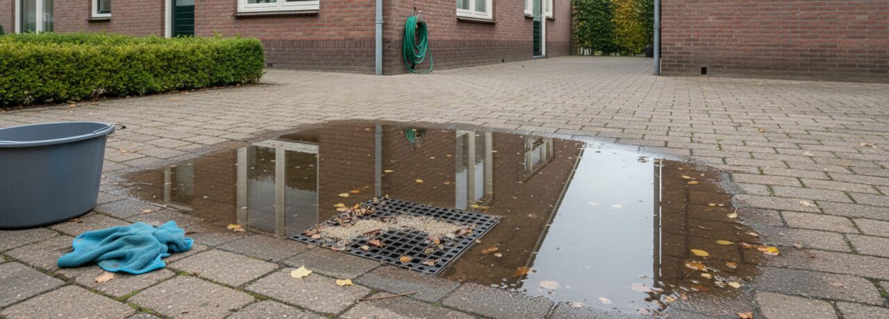 Je merkt ineens dat het water op je oprit niet meer wegloopt en een flinke plas blijft staan.​ Dan weet je: tijd voor oprit afvoer&hellip;
