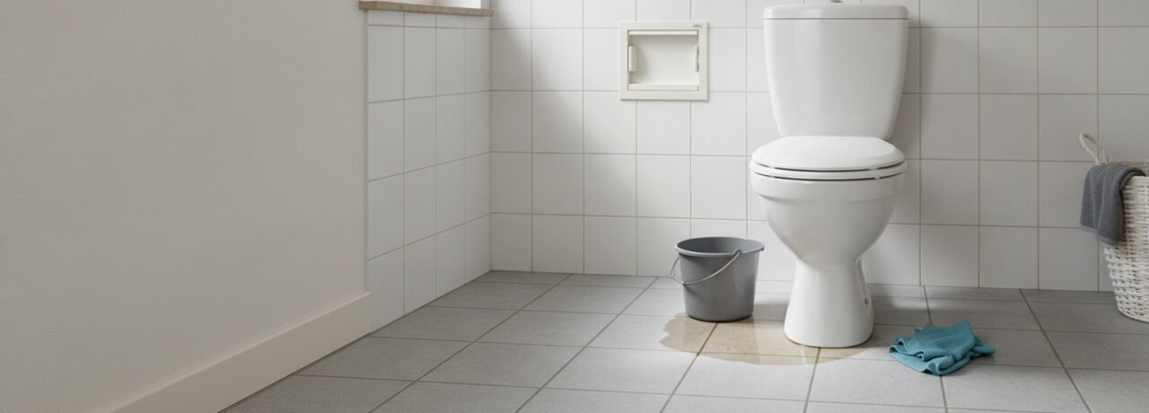 Hoe pak je wc verstopt door veel wc papier in gezin met kinderen aan?
